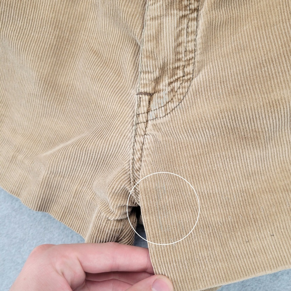 Levi's for Gals Corduroy Shorts Women 25 Tan 70s Big E Vintage Hemmed - Picture 3 of 12